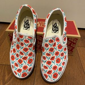 Poppy patterned vans